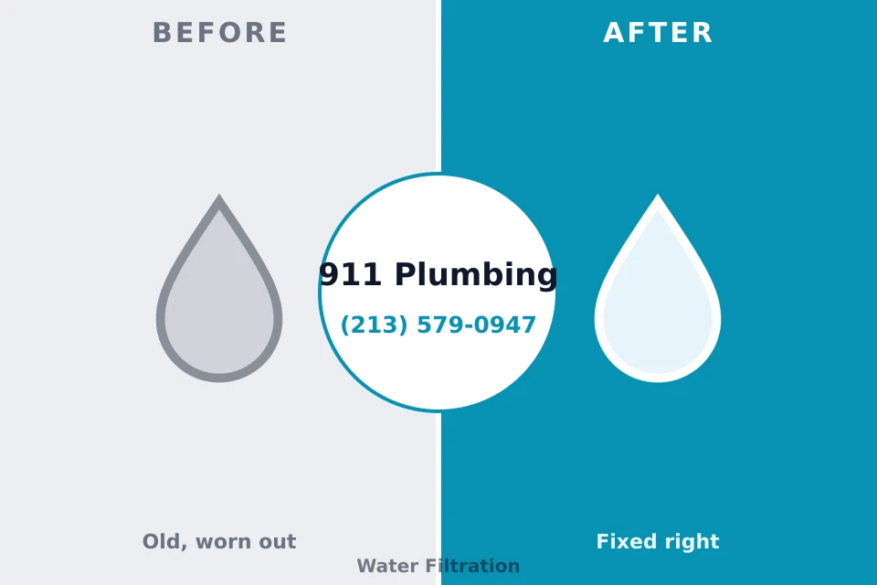Before and after: plumbing company Grand Saline, TX